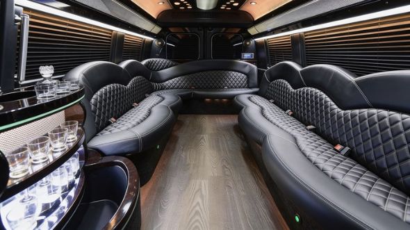 sprinter limousine inside beaumont
